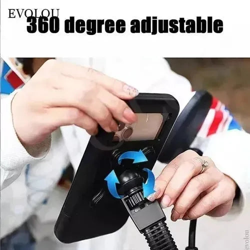 Soporte celular para moto base en espejo