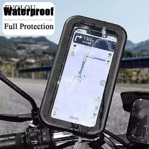 Soporte celular para moto base en espejo