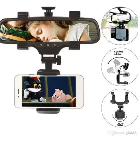soporte celular para espejo retrovisor carro